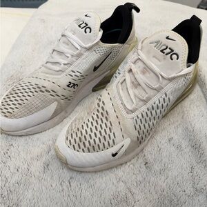 Nike Air 270 Cream and Black Men's Athletic Shoes